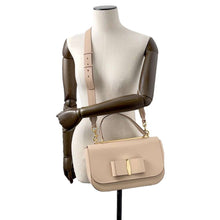 Load image into Gallery viewer, Ferragamo Vara Ribbon Motif Top Handle 2way Bag Jasmin Flower21 G206 Leather
