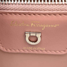 Load image into Gallery viewer, Ferragamo Gancini Motif Flap ChainShoulder Bag Pink21H168 Leather
