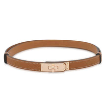 将图像加载到图库查看器中，HERMES Kelly belt Gold Epsom
