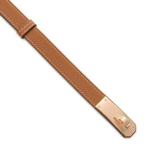 将图像加载到图库查看器中，HERMES Kelly belt Gold Epsom
