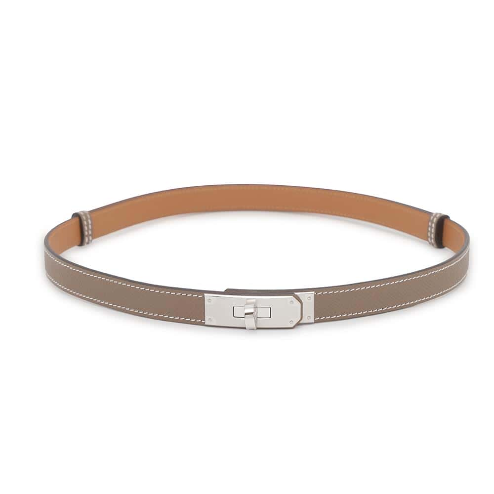 HERMES Kelly belt Etoupe Epsom