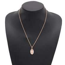 Load image into Gallery viewer, HERMES Mini Maillon Necklace Size PM Rose KanderH100053 Lacquer Metal
