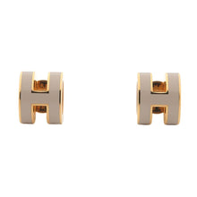 将图像加载到图库查看器中，HERMES Mini Pop Ash Earrings Size Mini Marong rasse Metal
