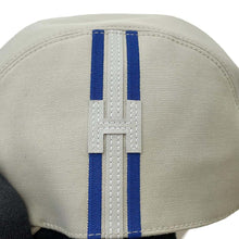 Load image into Gallery viewer, HERMES Cap &quot;Nevada&quot; H Stripe Size 59 SilexH242068N Cotton Serge
