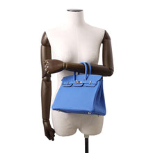 Load image into Gallery viewer, HERMES Birkin Blue Hydra Togo Leather Size 25
