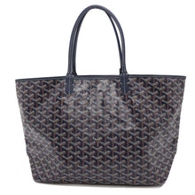 将图像加载到图库查看器中，GOYARD Saint Louis Navy PVC Coated Canvas Leather Size PM
