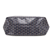 将图像加载到图库查看器中，GOYARD Saint Louis Navy PVC Coated Canvas Leather Size PM
