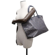 Load image into Gallery viewer, GOYARD Saint Louis Navy PVC Coated Canvas Leather Size PM
