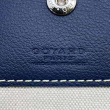 将图像加载到图库查看器中，GOYARD Saint Louis Navy PVC Coated Canvas Leather Size PM
