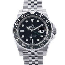 将图像加载到图库查看器中，ROLEX GMT MasterII W40mm Stainless Steel Black Dial126710GRNR
