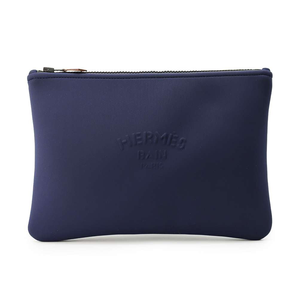 HERMES Neovan Navy Nylon Polyurethane Size MM