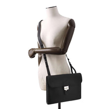 Load image into Gallery viewer, HERMES Sac A Depeches Messenger Black Togo Leather Size 29
