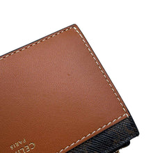 Load image into Gallery viewer, CELINE Card holder with zip Brown10F992BZ9 PVC Coated Canvas/Lambskin
