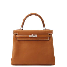 Load image into Gallery viewer, HERMES Kelly Retourne Fauve Barenia Leather Fauve Size 25
