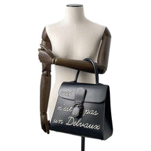 Load image into Gallery viewer, Delvaux Brillon Rumor BlackAA0480AAM099ZPN Box Calf LeatherLeather Size MM
