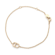 将图像加载到图库查看器中，Dior Clair de Lune Bracelet GoldB0845CDLCY Metal Rhinestone
