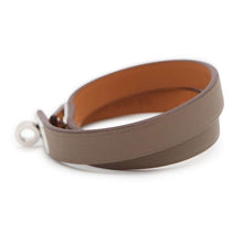 Load image into Gallery viewer, HERMES Kelly Duble Tour Bracelet Size T2 Etoupe Swift Leather
