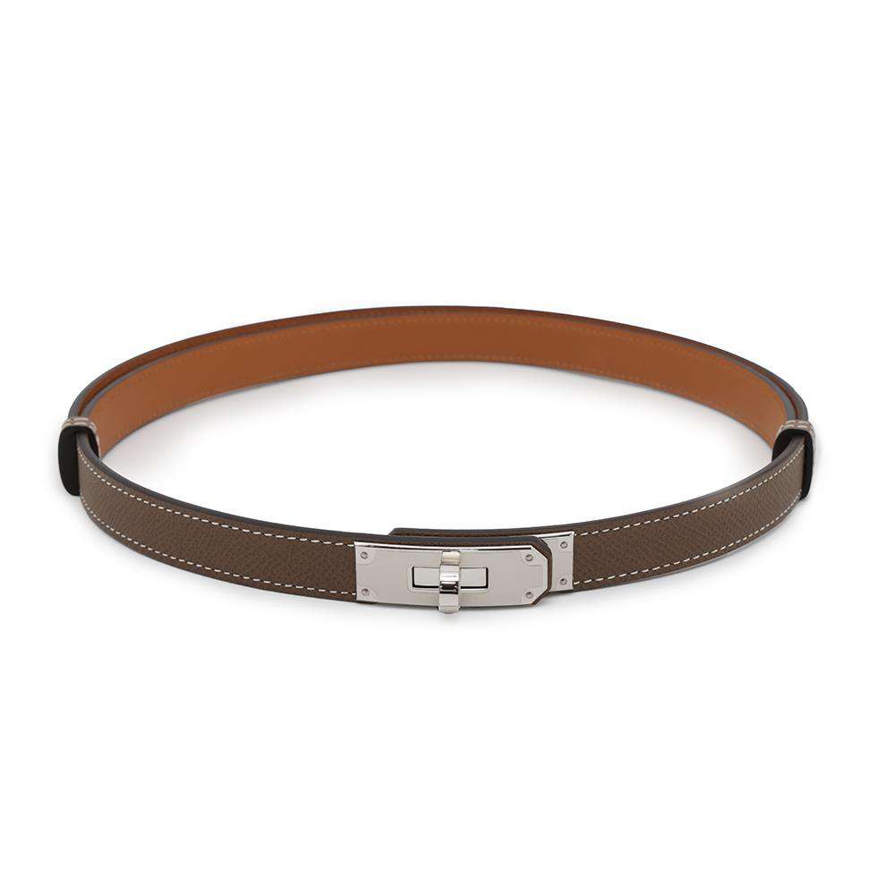 HERMES Kelly belt Etoupe Epsom