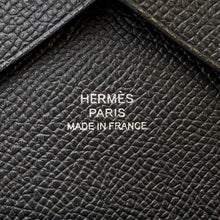 将图像加载到图库查看器中，HERMES Calvi duo Black Epsom
