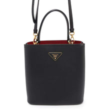 Load image into Gallery viewer, PRADA Panier 2WAY Shoulder Bag Black1BA212 Saffiano LeatherLeather Size Small
