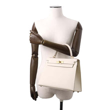 Load image into Gallery viewer, HERMES Kelly Sellier Craie Epsom Size 28
