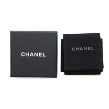 Load image into Gallery viewer, CHANEL CC Logo Earring Champagne Gold/BlackAB8297 Metal Lambskin Rhinestone
