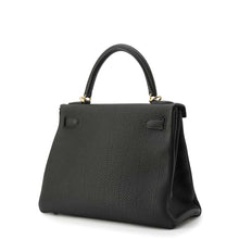 将图像加载到图库查看器中，HERMES Kelly Retourne Black Togo Leather Size 28
