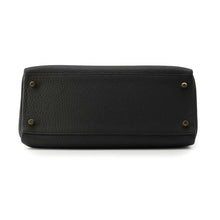 将图像加载到图库查看器中，HERMES Kelly Retourne Black Togo Leather Size 28
