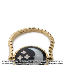 将图像加载到图库查看器中，Dior Rose Celeste Ring Size 49/#9JSAM95008 18K Yellow Gold
