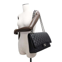 Load image into Gallery viewer, CHANEL Decamato ChainShoulder Bag Black Lambskin Size 34
