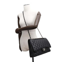 Load image into Gallery viewer, CHANEL Decamato ChainShoulder Bag Black Lambskin Size 34
