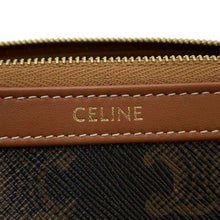 Load image into Gallery viewer, CELINE Triomphe Cosmetic Pouch Brown4G1622CZJ.04L PVC Leather
