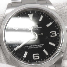 将图像加载到图库查看器中，ROLEX Explorer 36 W36mm Stainless Steel Black Dial124270
