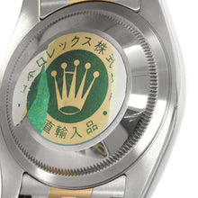 将图像加载到图库查看器中，ROLEX Datejust W36mm Stainless Steel K18PG Black Dial116231
