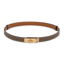 将图像加载到图库查看器中，HERMES Kelly Belt Etoupe Epsom
