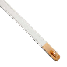 Load image into Gallery viewer, HERMES Kelly Belt White Epsom
