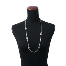 将图像加载到图库查看器中，HERMES Chaine d&#39;Ancre Farandole Necklace Size 80 SV925
