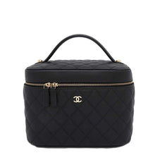 Load image into Gallery viewer, CHANEL Matelasse Timeless Classics Line Vanity BlackAP2573 Caviar Leather
