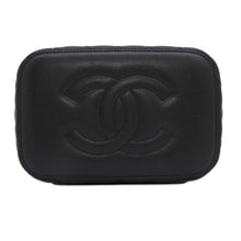 将图像加载到图库查看器中，CHANEL Matelasse Timeless Classics Line Vanity BlackAP2573 Caviar Leather
