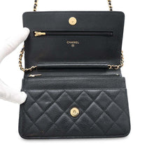 Load image into Gallery viewer, CHANEL Chain wallet BlackAP0250 Caviar Leather
