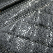 将图像加载到图库查看器中，CHANEL Chain wallet BlackAP0250 Caviar Leather
