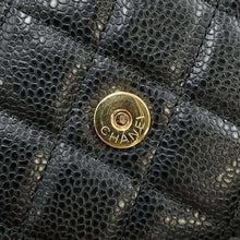 将图像加载到图库查看器中，CHANEL Chain wallet BlackAP0250 Caviar Leather
