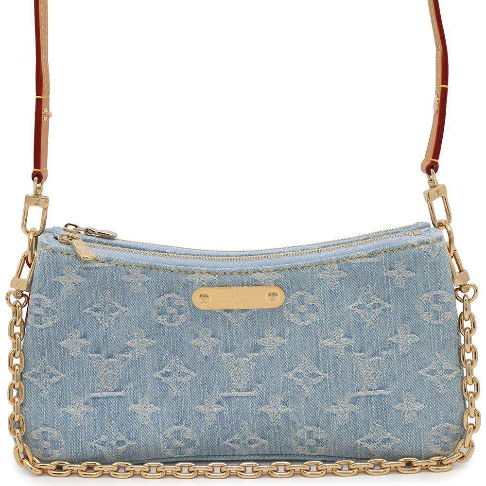 LOUIS VUITTON Pochette Liv Sky BlueM83532 Monogram Denim