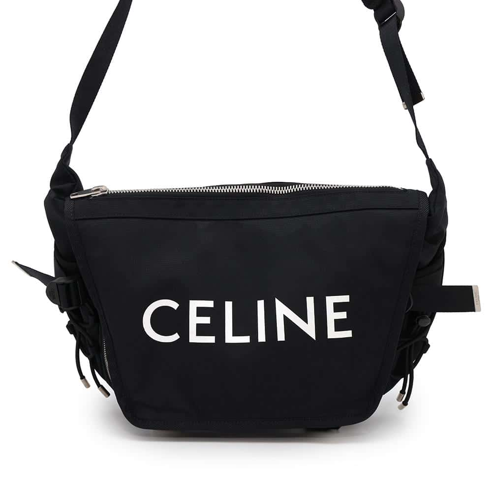 CELINE Trekking Messenger Black198692 Nylon Size Medium