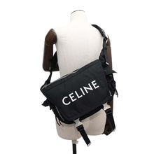 将图像加载到图库查看器中，CELINE Trekking Messenger Black198692 Nylon Size Medium
