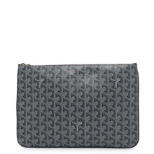 将图像加载到图库查看器中，GOYARD Senna Clutch Bag GraySENAT2MMLTY51CL51P PVCLeather Size MM
