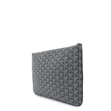 将图像加载到图库查看器中，GOYARD Senna Clutch Bag GraySENAT2MMLTY51CL51P PVCLeather Size MM
