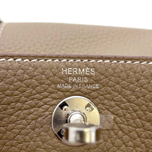 将图像加载到图库查看器中，HERMES Lindy Etoupe Taurillon Clemence Size Mini
