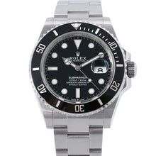 将图像加载到图库查看器中，ROLEX Submariner-Date W41mm Stainless Steel Black Dial126610LN
