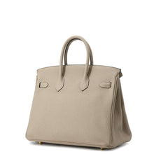 将图像加载到图库查看器中，HERMES Birkin Gris Tourterelle Togo Leather Size 25
